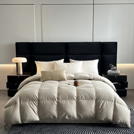 91家纺网 家纺一手货源 找家纺 （总）御眠纺 2025全棉双层雕花提花羽绒被壳自充绒被壳羽绒被