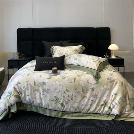 太古汇家居 2024新款天丝棉活性数码印花系列 卡米尔-绿