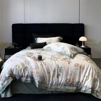 太古汇家居 2024新款天丝棉活性数码印花系列 娜塔莎-绿