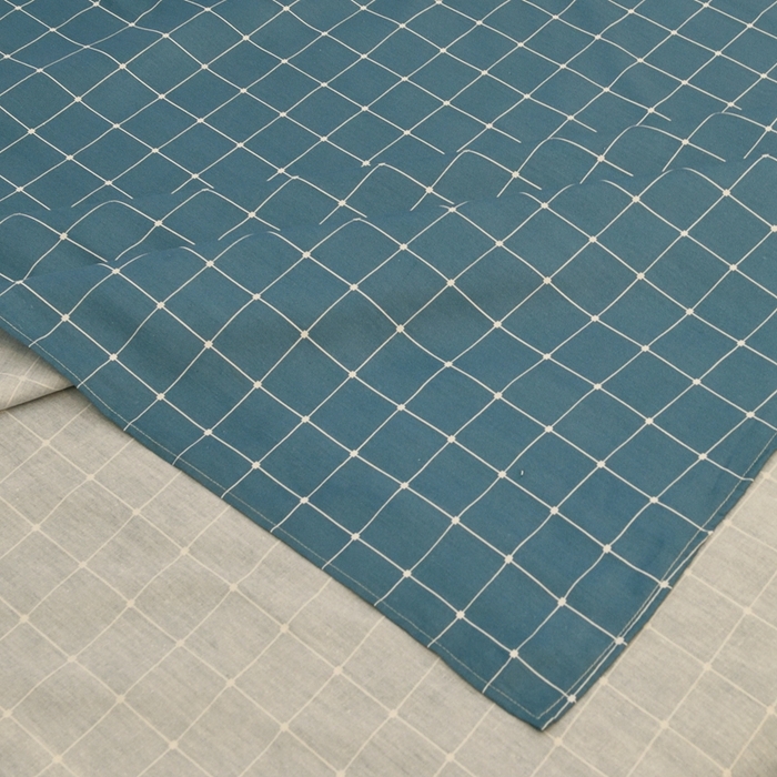 91家纺网 家纺一手货源 找家纺 茗婷家纺 2025款13372纯棉学生宿舍上下铺三六件套 阳光.蓝