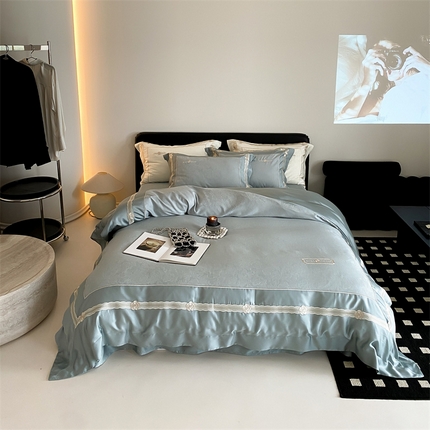 91家纺网 家纺一手货源 找家纺 （总）太古汇家居 2024新款天丝棉提花绣花“爱丽丝”系列