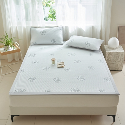 21度C 2024新款PE空气层凉感席--床席款 玫瑰灰