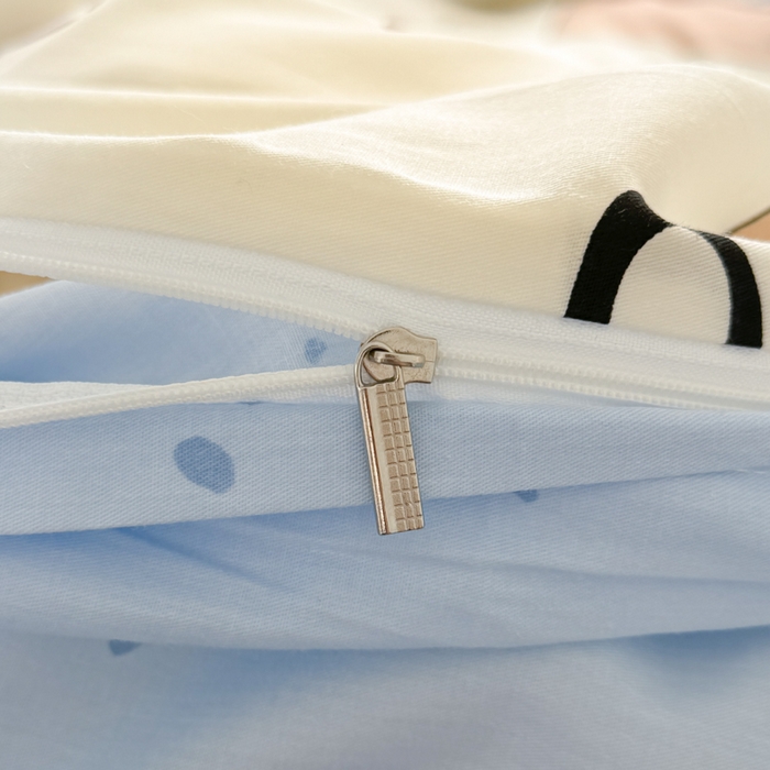 91家纺网 家纺一手货源 找家纺 呗旺鹿 2024新款小清新13372全棉四件套纯棉四件套学生三件套 乐乐熊