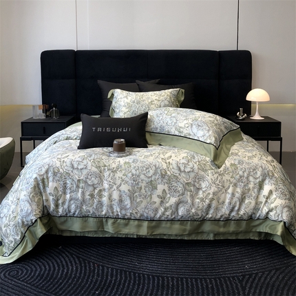 太古汇家居 2024新款天丝棉活性数码印花系列 埃斯特-绿