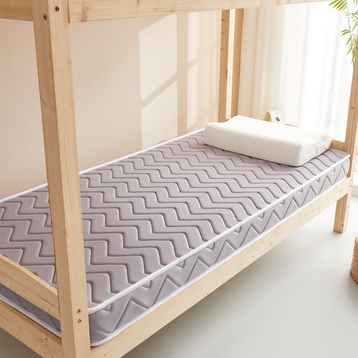 91家纺网 家纺一手货源 找家纺 祁恋婷 2024新款牛奶丝乳胶加记忆棉加棕-学生床垫【床垫遮盖物】 曲线-灰 棕垫款