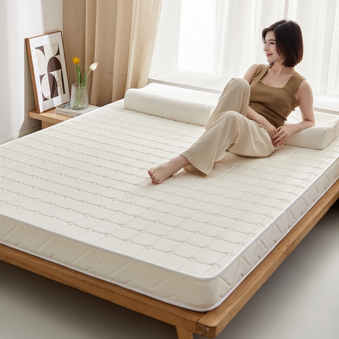 91家纺网 家纺一手货源 找家纺 （总）祁恋婷 2024新款牛奶丝乳胶加记忆棉加棕床垫【床垫遮盖物】