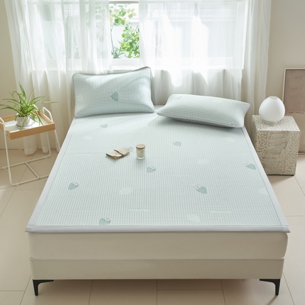 21度C 2024新款PE空气层凉感席--床席款 草莓绿