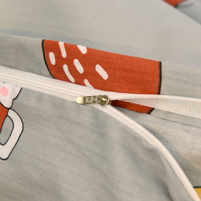 91家纺网 家纺一手货源 找家纺 茗婷家纺 2025款13372纯棉学生宿舍上下铺三六件套 奇妙世界.灰