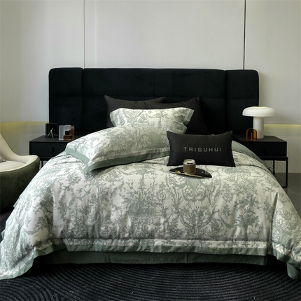 太古汇家居 2024新款色织大提花墨尔本系列 墨尔本-绿