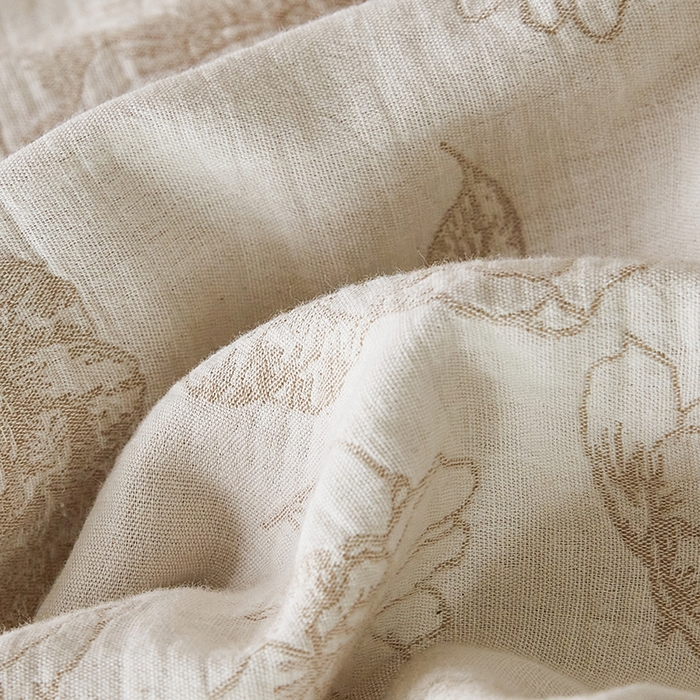 91家纺网 家纺一手货源 找家纺 千朵森 2024新款水洗棉色织提花四件套 风格一 朝花