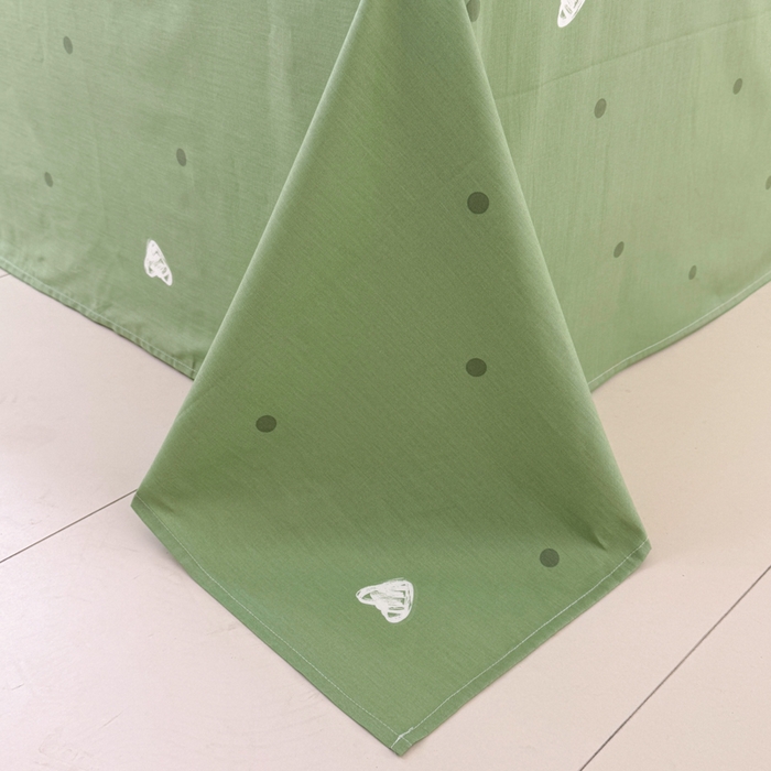 91家纺网 家纺一手货源 找家纺 呗旺鹿 2024新款小清新13372全棉四件套纯棉四件套学生三件套 淘气猫