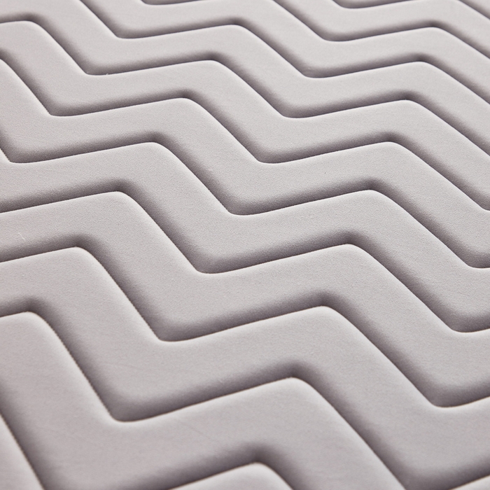 91家纺网 家纺一手货源 找家纺 祁恋婷 2024新款牛奶丝乳胶加记忆棉加棕床垫【床垫遮盖物】 曲线-灰 海绵款