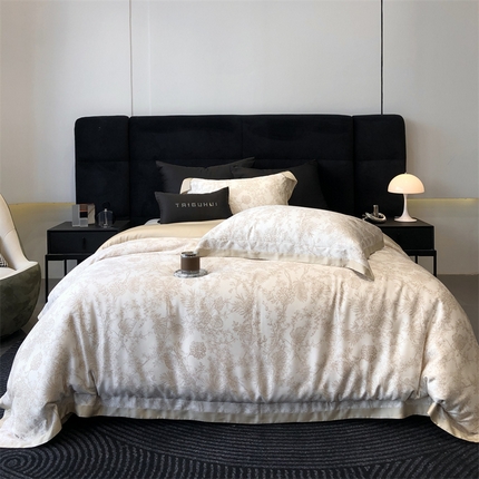 太古汇家居 2024新款60兰精天丝专版数码印花 伊丽莎-卡其