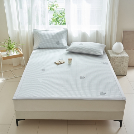 21度C 2024新款PE空气层凉感席--床席款 草莓灰