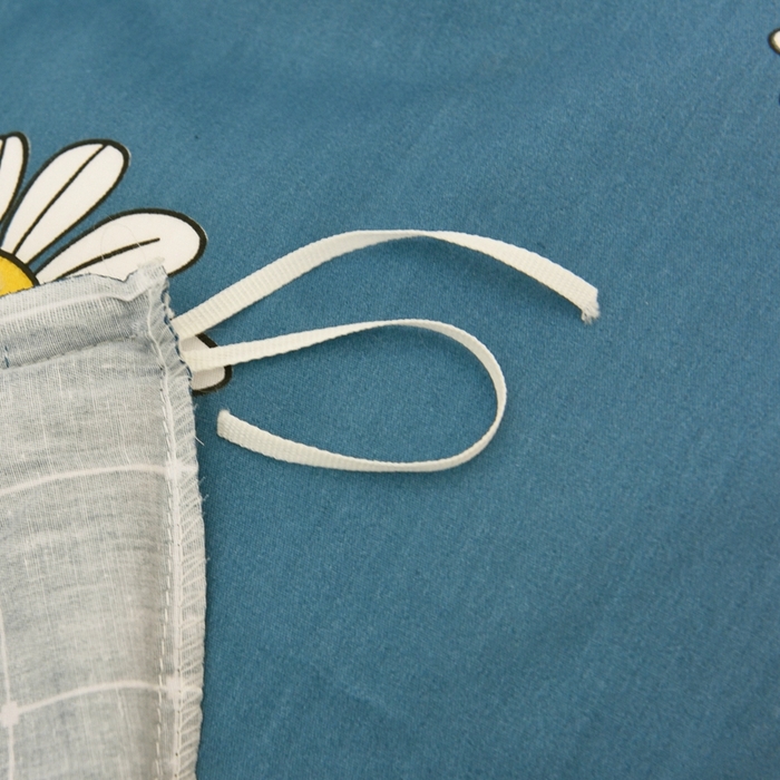 91家纺网 家纺一手货源 找家纺 茗婷家纺 2025款13372纯棉学生宿舍上下铺三六件套 阳光.蓝