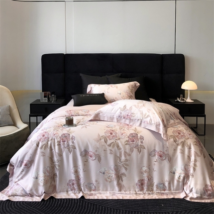 太古汇家居 2024新款天丝棉活性数码印花系列 娜塔莎-粉