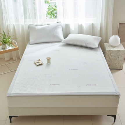 21度C 2024新款PE空气层凉感席--床席款 草莓粉