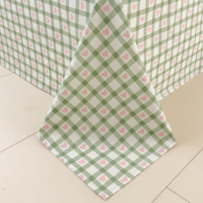 91家纺网 家纺一手货源 找家纺 呗旺鹿 2024新款小清新13372全棉四件套纯棉四件套学生三件套 草莓兔