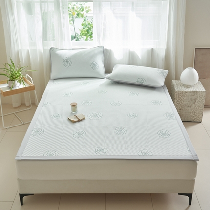 21度C 2024新款PE空气层凉感席--床席款 玫瑰绿