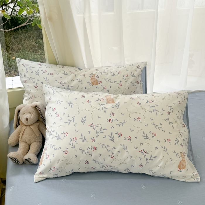 91家纺网 家纺一手货源 找家纺 呗旺鹿 2024新款小清新13372全棉四件套纯棉四件套学生三件套 田园兔