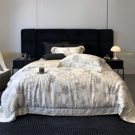 太古汇家居 2024新款60兰精天丝专版数码印花 黛芙妮-米色