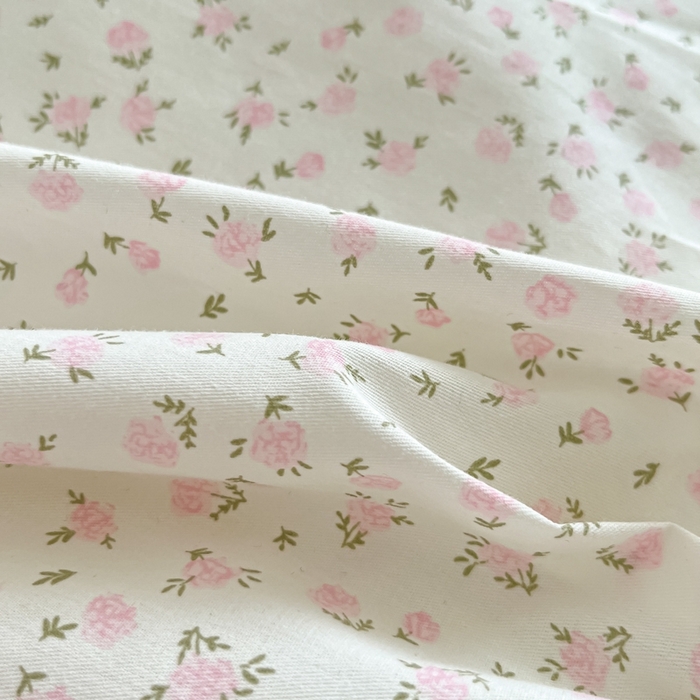 91家纺网 家纺一手货源 找家纺 柠馨 2024新款全棉印花浪漫花边款四件套 芊芊