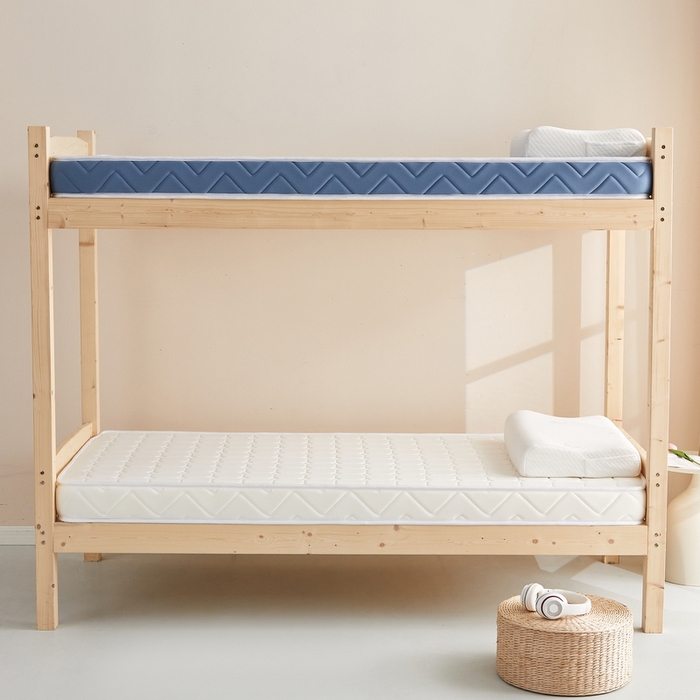 91家纺网 家纺一手货源 找家纺 祁恋婷 2024新款牛奶丝乳胶加记忆棉加棕-学生床垫【床垫遮盖物】 面包格白 海绵款