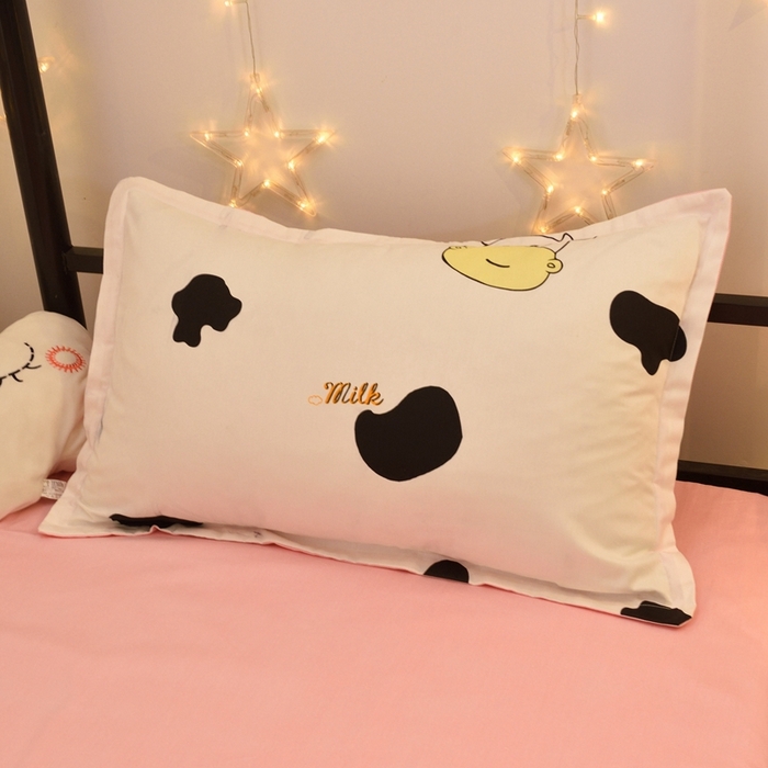 91家纺网 家纺一手货源 找家纺 茗婷家纺 2025款13372纯棉学生宿舍上下铺三六件套 爱的萌牛