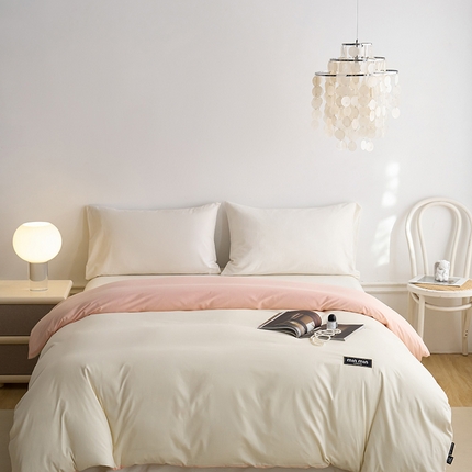 91家纺网 家纺一手货源 找家纺 （总）凯磊 2024新款高支高密.纯色拼色星漫单被套