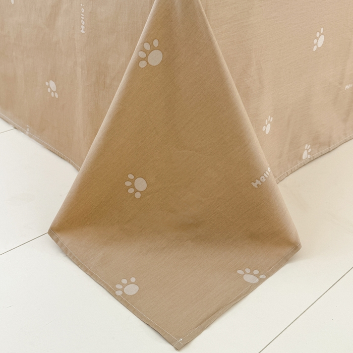 91家纺网 家纺一手货源 找家纺 呗旺鹿 2024新款小清新13372全棉四件套纯棉四件套学生三件套 开心狗