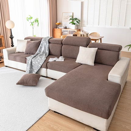 91家纺网 家纺一手货源 找家纺 （总）沐沐家纺 2026新款纯色灯芯绒沙发笠