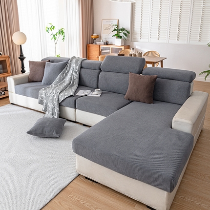 91家纺网 家纺一手货源 找家纺 （总）沐沐家纺 2026新款纯色灯芯绒沙发笠