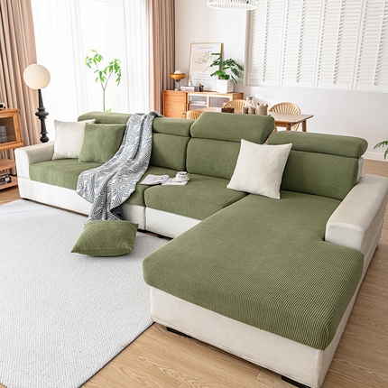 91家纺网 家纺一手货源 找家纺 （总）沐沐家纺 2026新款纯色灯芯绒沙发笠