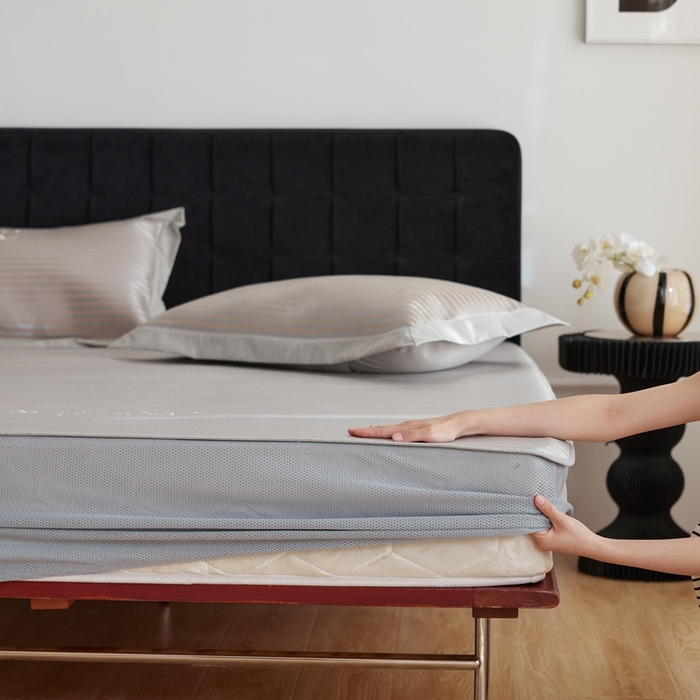 91家纺网 家纺一手货源 找家纺 时年家纺 2024新款wish笑脸冰丝凉席 wish 咖