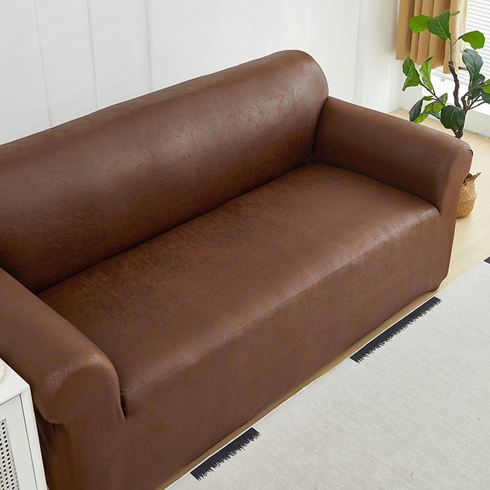 91家纺网 家纺一手货源 找家纺 共鸣沙发套 2024新款纳米科技布系列沙发套 科技布-深咖