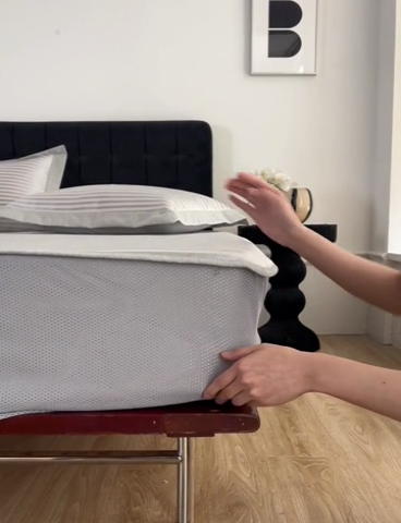 91家纺网 家纺一手货源 找家纺 时年家纺 2024新款wish笑脸冰丝凉席 wish 米