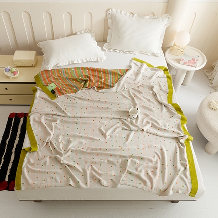 91家纺网 家纺一手货源 找家纺 （总）麻依 2024新款竹纤维毛巾被竹棉冷感毯子夏季盖毯