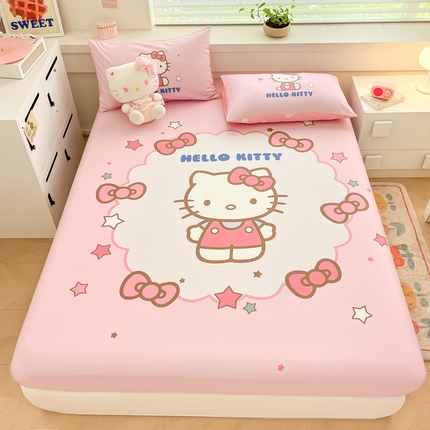 91家纺网 家纺一手货源 找家纺 （总）暮思家居 2024新款正版授权三丽鸥大阪全棉数码印花纯棉单品床笠