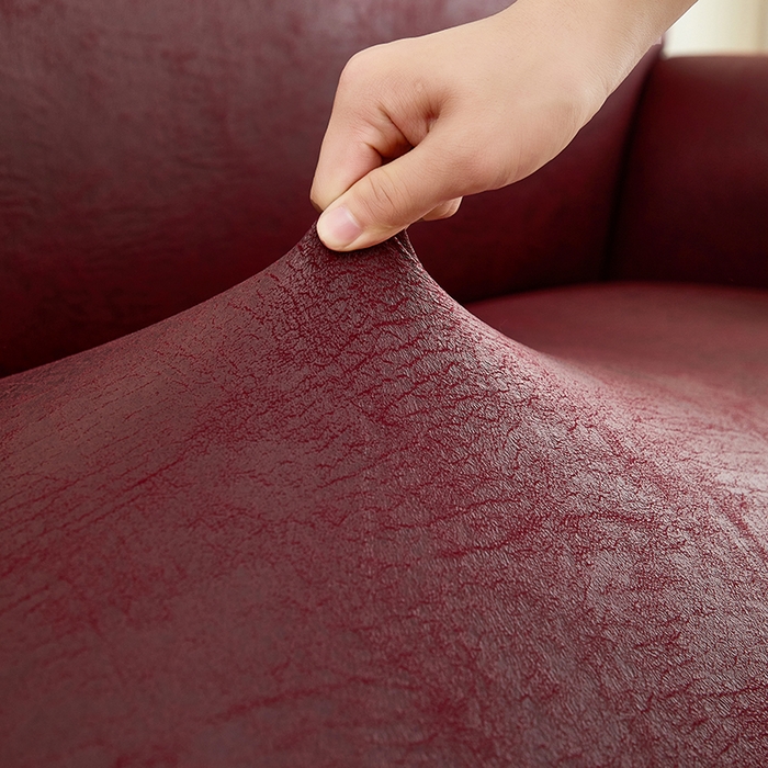 91家纺网 家纺一手货源 找家纺 共鸣沙发套 2024新款纳米科技布系列沙发套 科技布-酒红