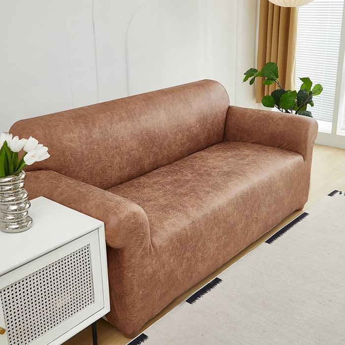 91家纺网 家纺一手货源 找家纺 共鸣沙发套 2024新款纳米科技布系列沙发套 科技布-棕黄