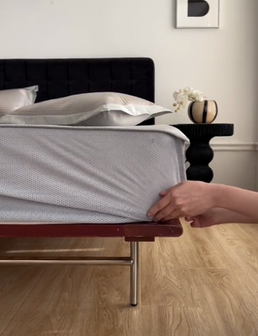 91家纺网 家纺一手货源 找家纺 时年家纺 2024新款wish笑脸冰丝凉席 wish 咖