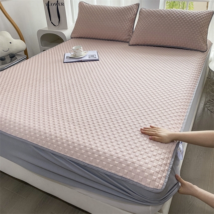 91家纺网 家纺一手货源 找家纺 （总）乐家欣 2024新款A类抗菌冰豆豆床笠款凉席