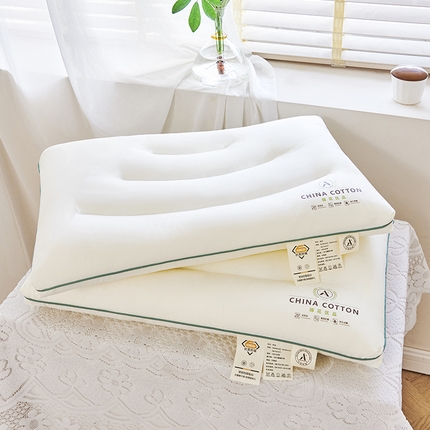 91家纺网 家纺一手货源 找家纺 （总）梦叶草 2025【母婴级】【5A抗菌】【防螨】棉花优品枕头低枕薄矮舒适枕芯