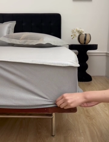 91家纺网 家纺一手货源 找家纺 时年家纺 2024新款wish笑脸冰丝凉席 wish 灰