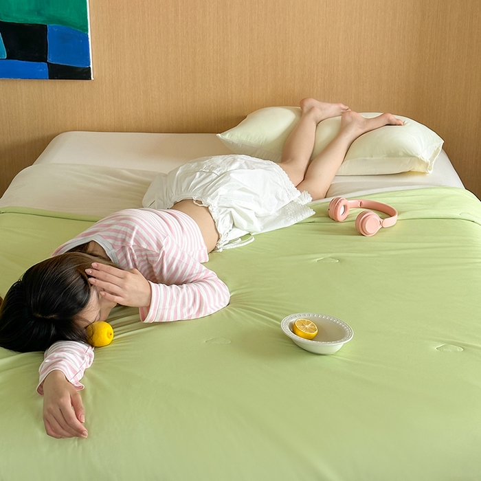 91家纺网 家纺一手货源 找家纺 （总）昔可家纺 2024新款冰淇淋瓜瓜夏凉被