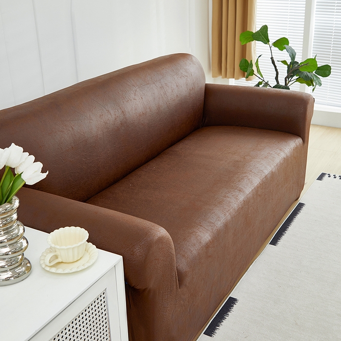 91家纺网 家纺一手货源 找家纺 共鸣沙发套 2024新款纳米科技布系列沙发套 科技布-深咖