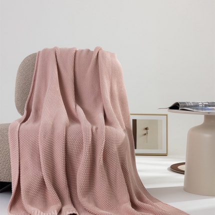 91家纺网 家纺一手货源 找家纺 （总）暖绵绵家纺 2025新款全棉针织纯色毯子毛毯-艾悦