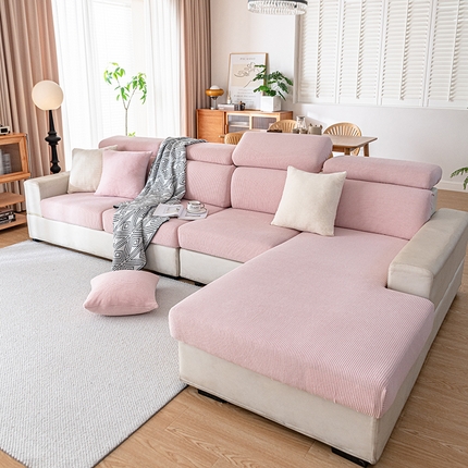 91家纺网 家纺一手货源 找家纺 （总）沐沐家纺 2026新款纯色灯芯绒沙发笠