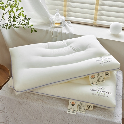 91家纺网 家纺一手货源 找家纺 （总）梦叶草 2025【母婴级】【5A抗菌】【防螨】棉花优品枕头低枕薄矮舒适枕芯