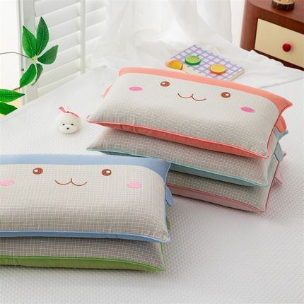 （总）织布人 2024新款荞麦枕全棉水洗棉婴童0-6-12岁儿童学生枕幼儿园午睡枕